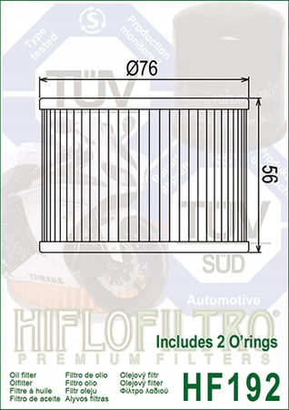 filtr oleju Hiflo HF192