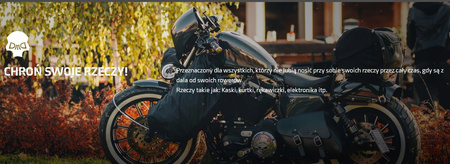 Antykradzieżowa torba na dwa kaski + linka + kłódka 42L Deemeed