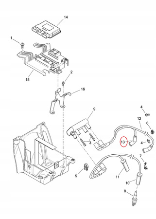 Przewód Zapłonowy Tylny Lewy Harley Davidson Touring M8