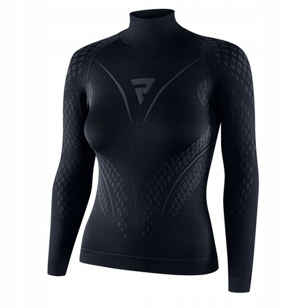 Koszulka Termoaktywna Z Długim Rękawem Rebelhorn Therm II Lady Black/Grey