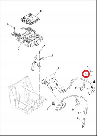 Przewód Zapłonowy Przedni Lewy Harley Davidson M8 Touring
