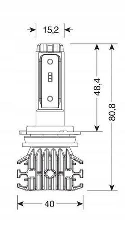 Żarówka ledowa H7 Halo Led Pro-Bike 25W
