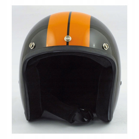 KASK BANDIT JET RACE, CZARNY / POMARAŃCZOWY,