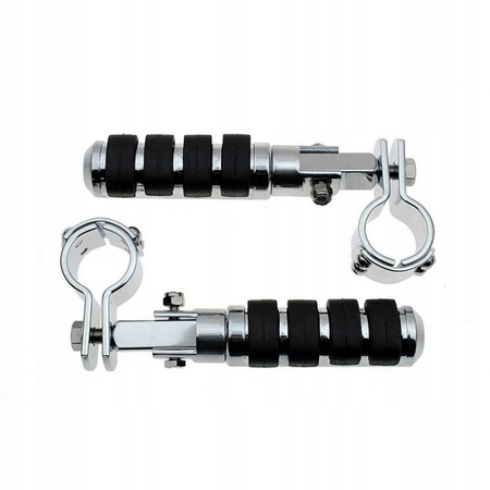 Podnóżki spacerówki chromowane na gmole 38-40 mm