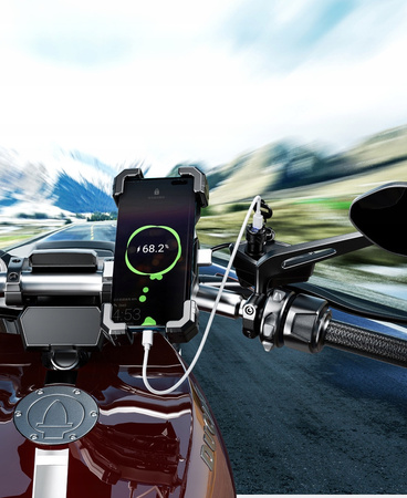 FreedConn Gniazdo zapalniczki 2xUSB Quick Charge 3.0 12-24V Woltomierz