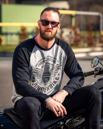 Bluza Longsleeve Thunderbike Flying Customs czarno/szary