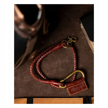 Brelok pleciony Trip Machine Braided key chain cherry red