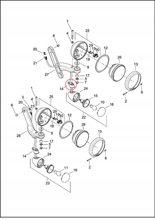 Wspornik Uchwyt Kierunkowskazu Harley Davidson