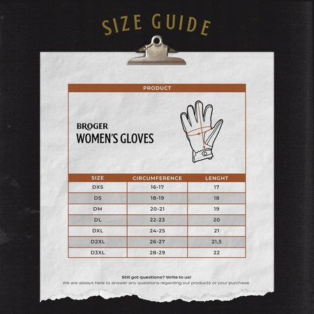 Rękawice Motocyklowe Skórzane Broger California Lady Black