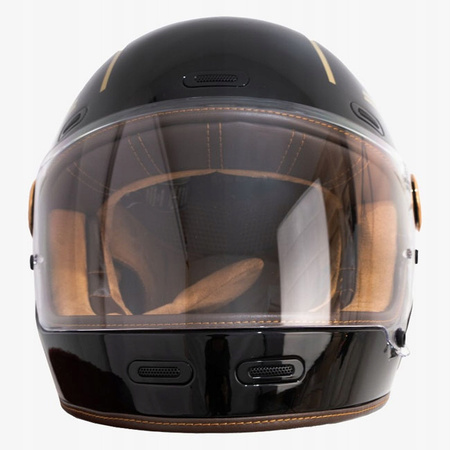 Kask Motocyklowy By City Roadster III w kolorze złotym i czarnym