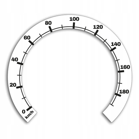 Naklejka Prędkościomierza Harley-Davidson Softail, Dyna 2004 - 2017