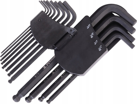 Klucze imbusowe calowe 12-częściowy zestaw