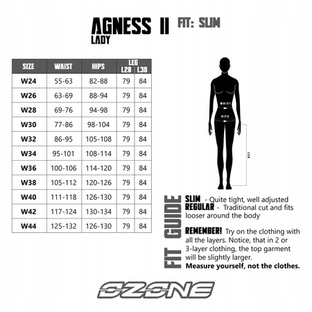 Spodnie Motocyklowe Jeansy Ozone Agness Lady