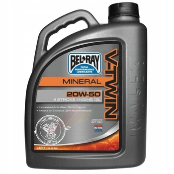OLEJ BEL-RAY V-TWIN MINERALNY 4T 20W-50 4L