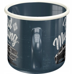 Metalowy Kubek Emaliowany + Estetyczne opakowanie z Okienkiem