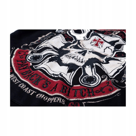 Bluza z kapturem West Coast Choppers MECHANIC ZIP HOODY - Black