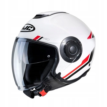 kask Motocyklowy Otwarty HJC I40 Paddy White/Red