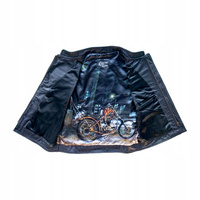 KAMIZELKA MOTOCYKLOWA SKÓRZANA NIGHT RIDER 13-1/2