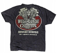 Koszulka West Coast Choppers Panhead Vintage - Blue