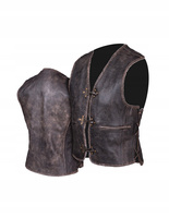 KAMIZELKA MOTOCYKLOWA SKÓRZANA STARA AMERYKA