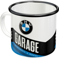 Kubek emaliowany BMW Garage 360 ml – Metalowy Nostalgic-Art