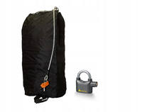 Antykradzieżowa torba na dwa kaski + linka + kłódka 42L Deemeed