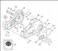 Uszczelka Wewnętrznej Pokrywy Sprzęgła Harley