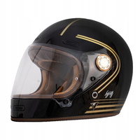 Kask Motocyklowy By City Roadster III w kolorze złotym i czarnym