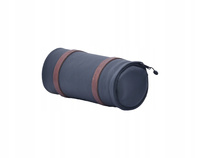 Rolka Czarna Skóra Brązowe Paski