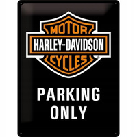Plakat Metalowy 30x40 Harley-Davidson Parking Only