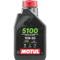 Olej do silników 4T MOTUL 5100 SAE 15W50 SM JASO MA-2 Półsyntetyczny 1L