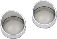 Klosz kierunkowskazu z daszkiem w stylu Deuce Harley Davidson (2szt) smoke