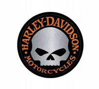 Naszywka Harley-Davidson Willie G Odblaskowa pomarańczowo/czarna