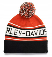 Czapka z dzianiny Harley-Davidson Pom Block Font Colorblocked