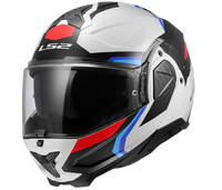 Kask motocyklowy LS2 Advant II FF910 Triple White Blue Red 