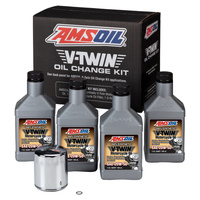 Amsoil Zestaw serwisowy Olej 4 szt, filtr, o-ring,  Harley Twin Cam