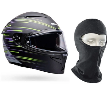 Kask Motocyklowy Bell Lithium Velo Black Yellow + Kominiarka Held GRATIS