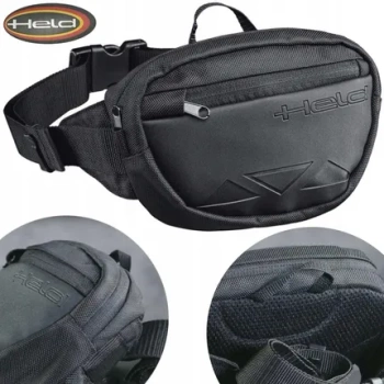 Held Waist Bag 2 – wytrzymała czarna torba biodrowa na co dzień i podróż