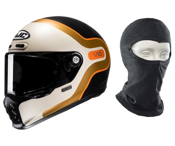 Kask HJC V10 Grape Black Bronze – włókno szklane, z Pinlockiem + Gratis