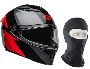 Kask Motocyklowy BELL Lithium ECE 22.06 Grey Red + Kominiarka Held Gratis