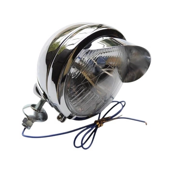 Chromowana lampa lightbar 4,5 cala z daszkiem – uniwersalna H3 55W