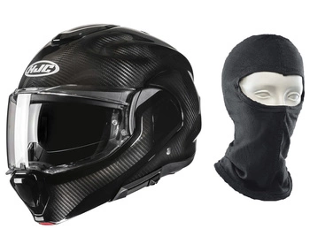 Kask motocyklowy HJC F100 Carbon – ultralekki z blendą, Pinlockiem + gratis