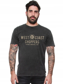 Koszulka West Coast Choppers Eagle – czarna